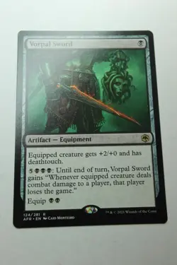 MTG Vorpal Sword x1- -Adventures in the Forgotten Realms-Lightly Played - Image 1