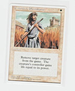 Magic the Gathering ~ 1x Swords to Plowshares ~ M/NM ~ 4th Edition - Alternate - Image 1