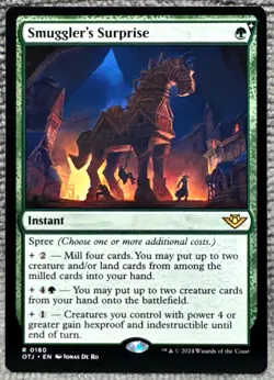 MTG Smuggler's Surprise 180 Outlaws of Thunder Junction Rare Fresh Mint - Image 1