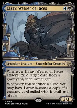 NM Lazav, Wearer of Faces, Murders at Karlov Manor, Magic the Gathering, 318 - Image 1