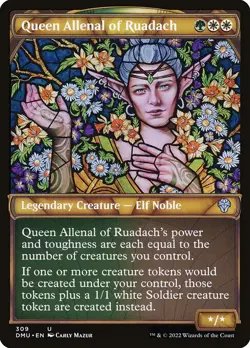 NM Showcase Queen Allenal of Ruadach, Dominaria United, Magic the Gathering, 309 - Image 1