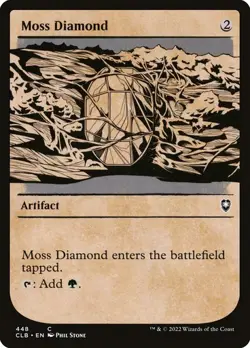NM Showcase Moss Diamond, MTG, Baldur's Gate, Magic the Gathering, 448 - Image 1
