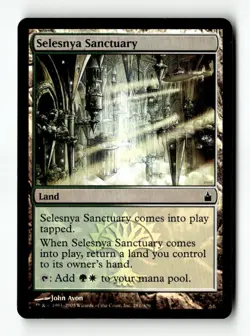 MTG Foil Selesnya Sanctuary - Ravnica: City of Guilds Moderately Played English - Image 1