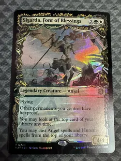 MTG Sigarda, Font of Blessings #0226 Halo Foil R MOM: The Aftermath (MAT) - Image 2