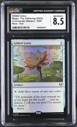 GILDED LOTUS Commander Masters Foil Rare CGC 8.5 MTG [Nostalgium] - Image 1