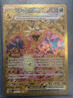 Pokemon TCG Charizard EX Obsidian Flames Holo Hyper Rare Card 228/197 - Image 1