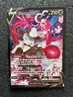 Pokemon Enamorus V TG18 Trainer Gallery - Lost Origin - Full Art Holo Foil Card - Image 1