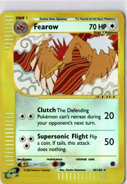 Pokemon Expedition Fearow Reverse Holo Card 45/165 Mint Condition - Image 1