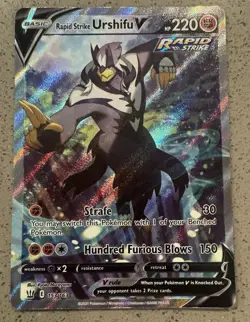 Rapid Strike Urshifu V153/163 Alternate Full Art Battle Styles Holo Pokemon Card - Image 1