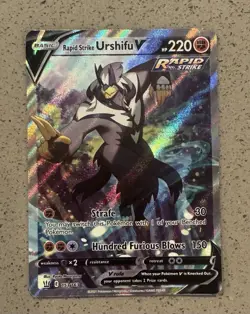 Rapid Strike Urshifu V153/163 Alternate Full Art Battle Styles Holo Pokemon Card - Image 3