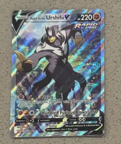 Rapid Strike Urshifu V153/163 Alternate Full Art Battle Styles Holo Pokemon Card - Image 4