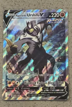 Rapid Strike Urshifu V153/163 Alternate Full Art Battle Styles Holo Pokemon Card - Image 5