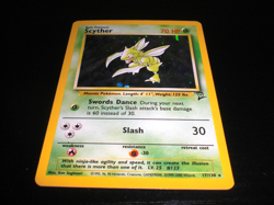 Rare Gently Used Nintendo Pokemon WOTC 2000 Holo Scyther Card 17/130 - Image 4