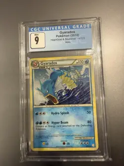 CGC 9 MINT Gyarados 2010 HeartGold & SoulSilver 4/123 Holo Pokemon Card - Image 1