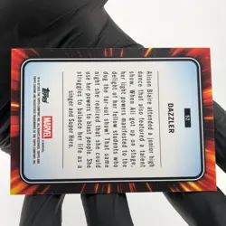 Marvel Card Dazzler 52 Yellow Lava Refractor Topps Chrome 2025 [NM] - Image 4