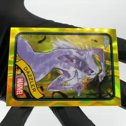 Marvel Card Dazzler 52 Yellow Lava Refractor Topps Chrome 2025 [NM] - Image 5