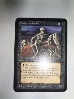 MTG MAGIC THE GATHERING CARD ORIGINAL ENGLISH ALPHA DRUDGE SKELETONS - Image 1