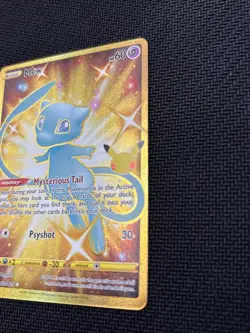 Celebrations Mew Full Art Ultra Rare Gold Holo 25/25 Pokemon Card NM - Image 3