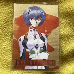 Evangelion Trading Card Rei Ayanami 1st Edition 1996 Rare Slight - Image 1