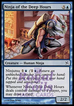 Ninja of the Deep Hours 1x FOIL BOK MTG Betrayers Kamigawa Common MINT blue - Image 1