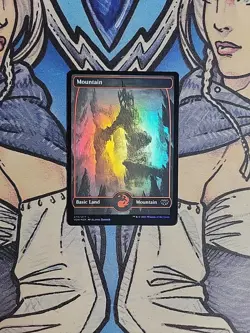 1x Mountain 274 Full Art FOIL - NM/M Innistrad Crimson Vow MTG Magic - Image 1