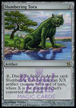 Slumbering Tora 1x FOIL BOK MTG Betrayers Kamigawa Rare MINT artifact - Image 1