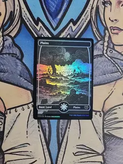 1x Plains 268 Full Art FOIL - NM/M Innistrad Crimson Vow MTG Magic - Image 1