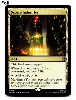 Oscorp Industries (FOIL) - [Marvel's Spider-Man] MTG Magic NM/M 💧💀🔥 - Image 1