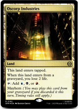 Oscorp Industries (FOIL) - [Marvel's Spider-Man] MTG Magic NM/M 💧💀🔥 - Image 3