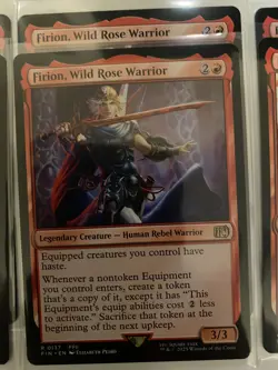MTG FINAL FANTASY FIN -Firion, Raubahn, Barret Equipment Combo Deck - Red/Black - Image 5