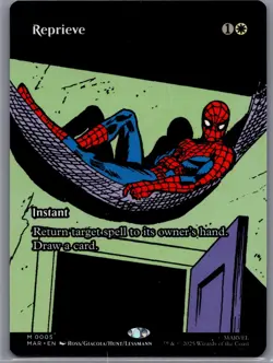 MTG Reprieve 0005 Regular (Borderless) Marvel's Spider-Man NM MAR - Image 1
