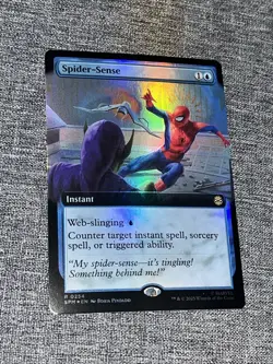 MTG Spider-Sense 0254 (Extended Art) Marvel's Spider-Man NM SPM Foil - Image 1