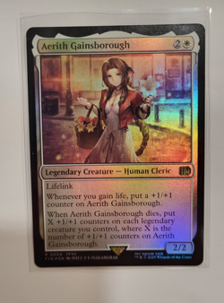 MTG Aerith Gainsborough (Foil) Final Fantasy 4 FFVII FF7 NM - Image 1