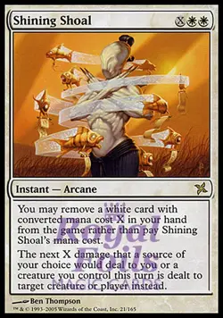 Shining Shoal 1x FOIL BOK MTG Betrayers Kamigawa Rare MINT white - Image 1