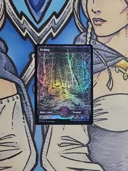 1x Swamp 272 Full Art FOIL - NM/M Innistrad Crimson Vow MTG Magic - Image 1