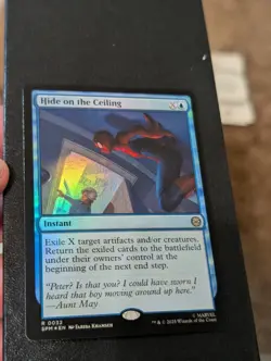MTG Hide on the Ceiling - Foil, NM-Mint, English Marvel's Spider-Man - Image 1