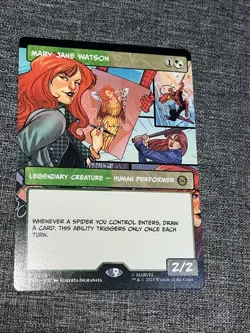 MTG Mary Jane Watson #0229 Borderless Rare Marvel’s Spider-Man (SPM) Non Foil - Image 1