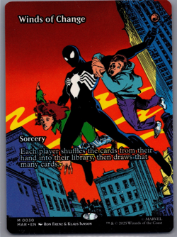 Winds of Change (Borderless) 30 (M) MTG Marvel's Spider-Man Eternal-Legal (MAR) - Image 1