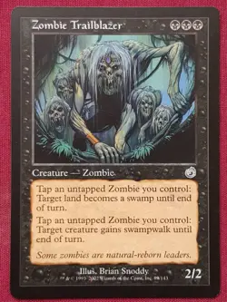 Magic The Gathering TORMENT ZOMBIE TRAILBLAZER black card MTG - Image 1