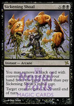 Sickening Shoal 1x FOIL BOK MTG Betrayers Kamigawa Rare MINT black - Image 1