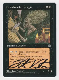 Signed Grandmother Sengir Proof LP Homelands Artist Pete Venters MTG Magic AP! - Image 1