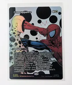 Comeuppance - Borderless FOIL - Marvel's Spider-Man Eternal Mythic 0001 MTG - Image 1