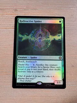Radioactive Spider - 111 - MTG: Marvel’s Spider-Man: Eternal-Legal - Rare - FOIL - Image 1