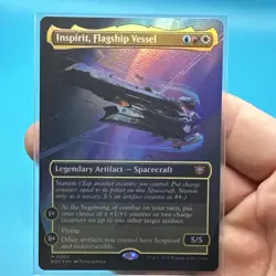 Inspirit, Flagship Vessel FOIL Borderless Rare Edge of Eternities MTG - Image 3
