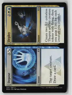 MTG Depose // Deploy #225 Uncommon Ravnica Allegiance Near Mint or Better - Image 1