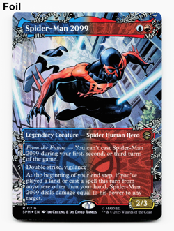 Spider-Man 2099 (0216) (Borderless) - FOIL - [Marvel's Spider-Man] MTG NM/M 💧🔥 - Image 1