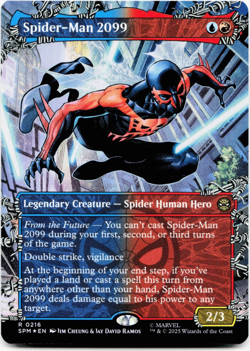 Spider-Man 2099 (0216) (Borderless) - FOIL - [Marvel's Spider-Man] MTG NM/M 💧🔥 - Image 3