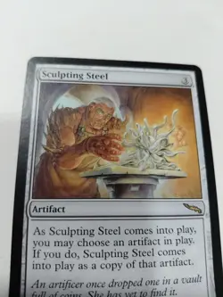 x1 SCULPTING STEEL Mirrodin Rare Artifact NM MTG Magic the Gathering Cards - Image 2