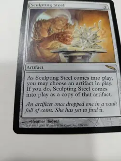 x1 SCULPTING STEEL Mirrodin Rare Artifact NM MTG Magic the Gathering Cards - Image 3