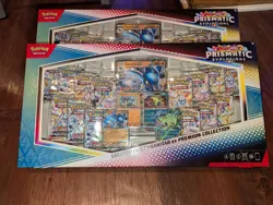 Pokemon Prismatic Lucario ex Tyranitar ex Premium Collection Lot of 2 SEALED - Image 1